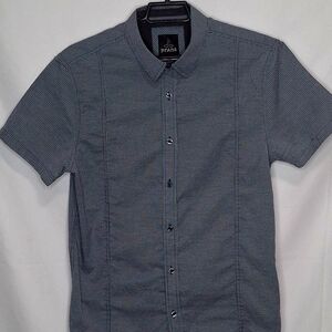 PrAna SS Button Front Shirt Size Medium